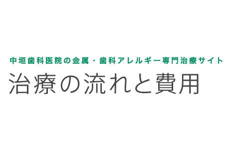 中垣歯科医院の金属・歯科アレルギー専門治療 治療の流れと費用