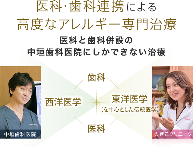 医科・歯科連携による高度なアレルギー専門治療